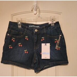 Cherry Jean Shorts Girls Size 14 Wallflower Girl